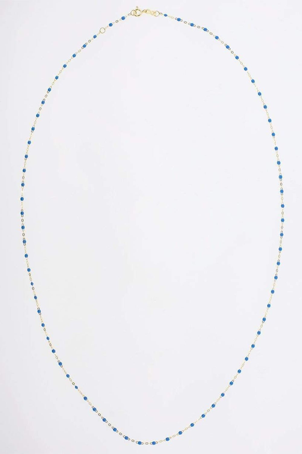 Rosary Enamel Necklace - Navy