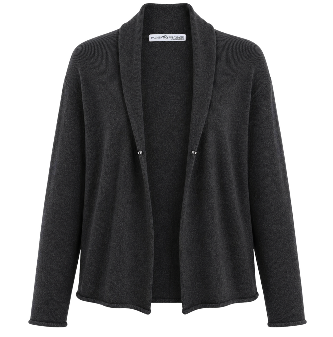 Hook & Eye Cardi- Charcoal
