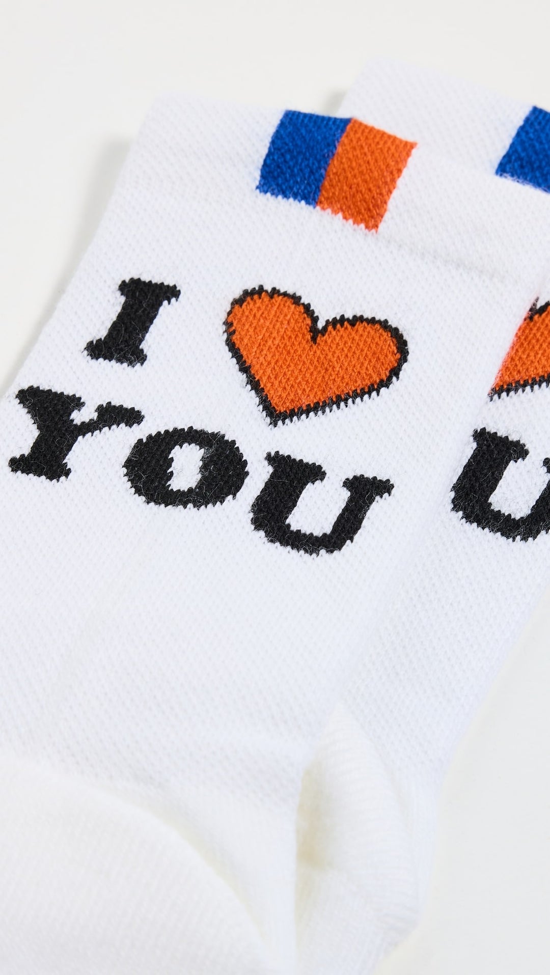I Love You Sock - White
