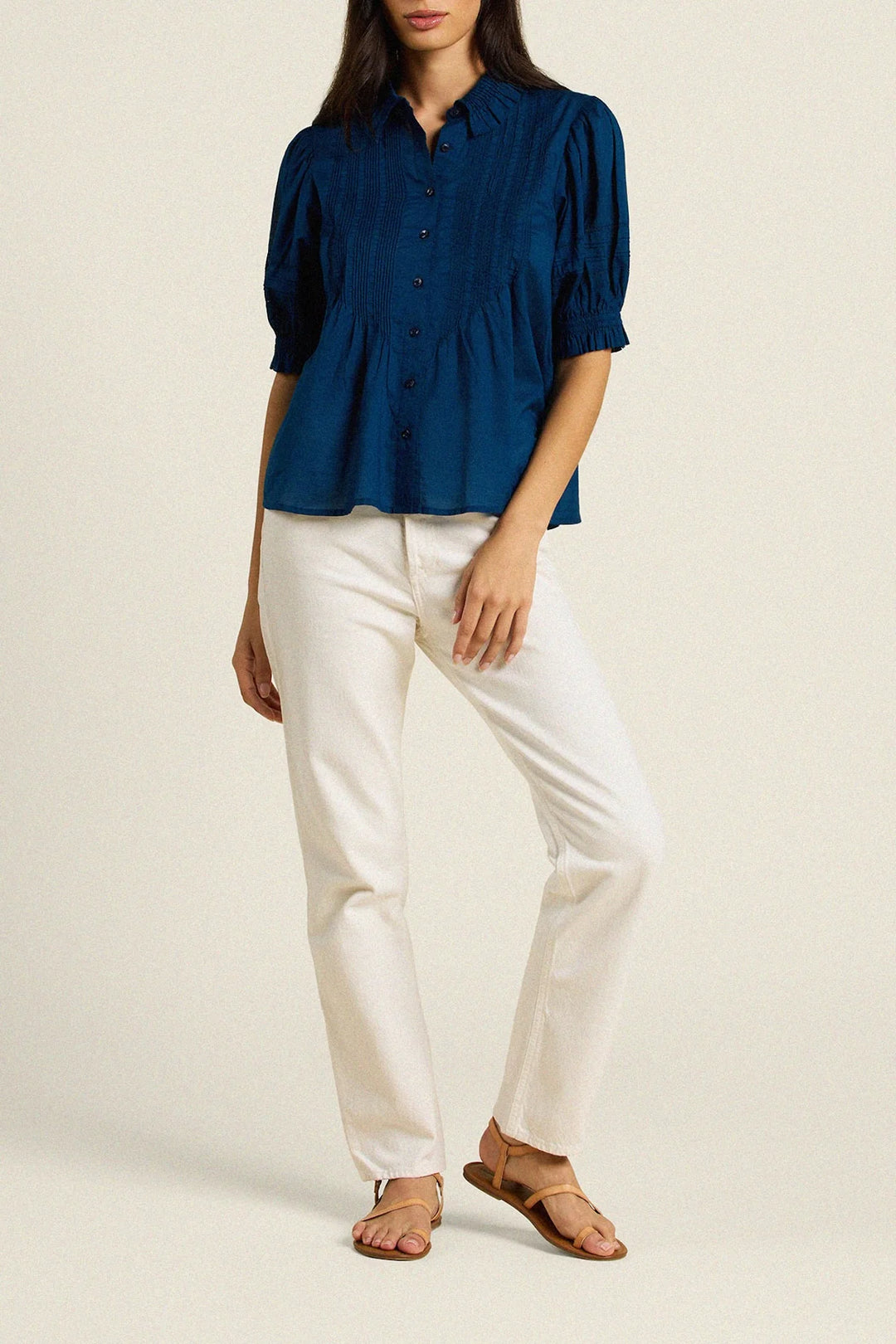 Jess Blouse - Laguna Navy