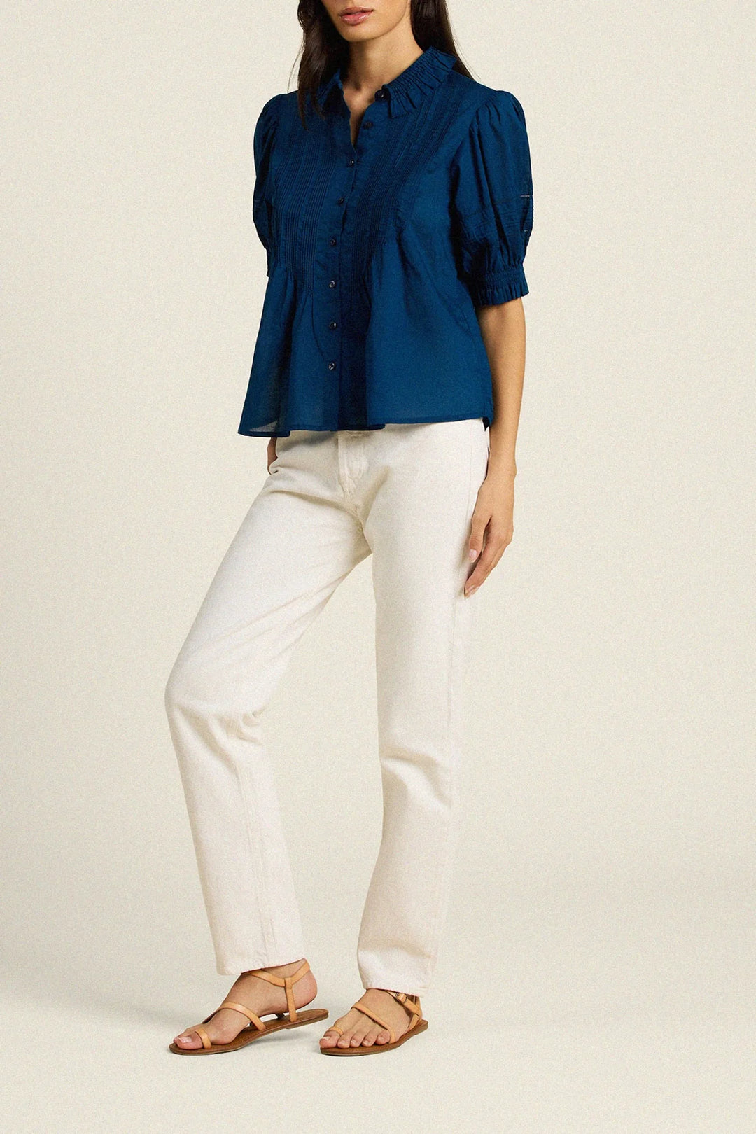 Jess Blouse - Laguna Navy