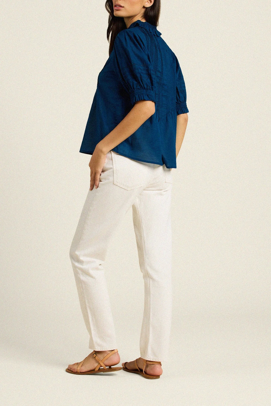 Jess Blouse - Laguna Navy