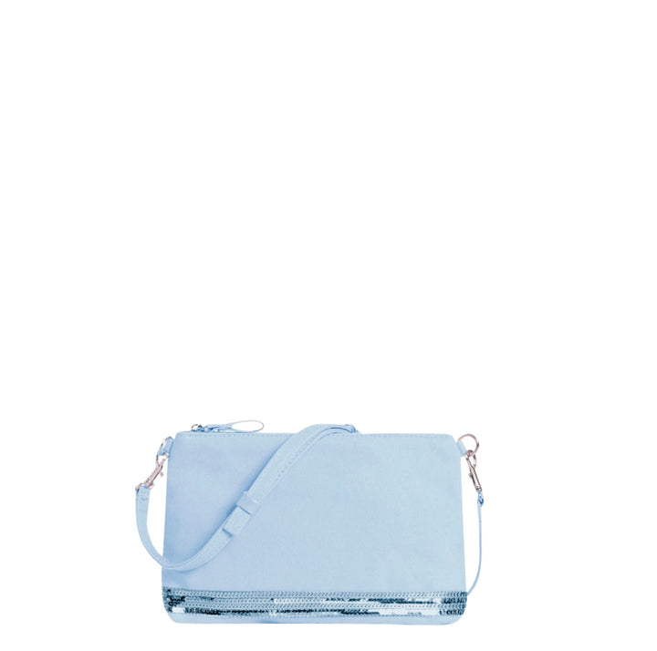 Zipped Clutch - Light Indigo