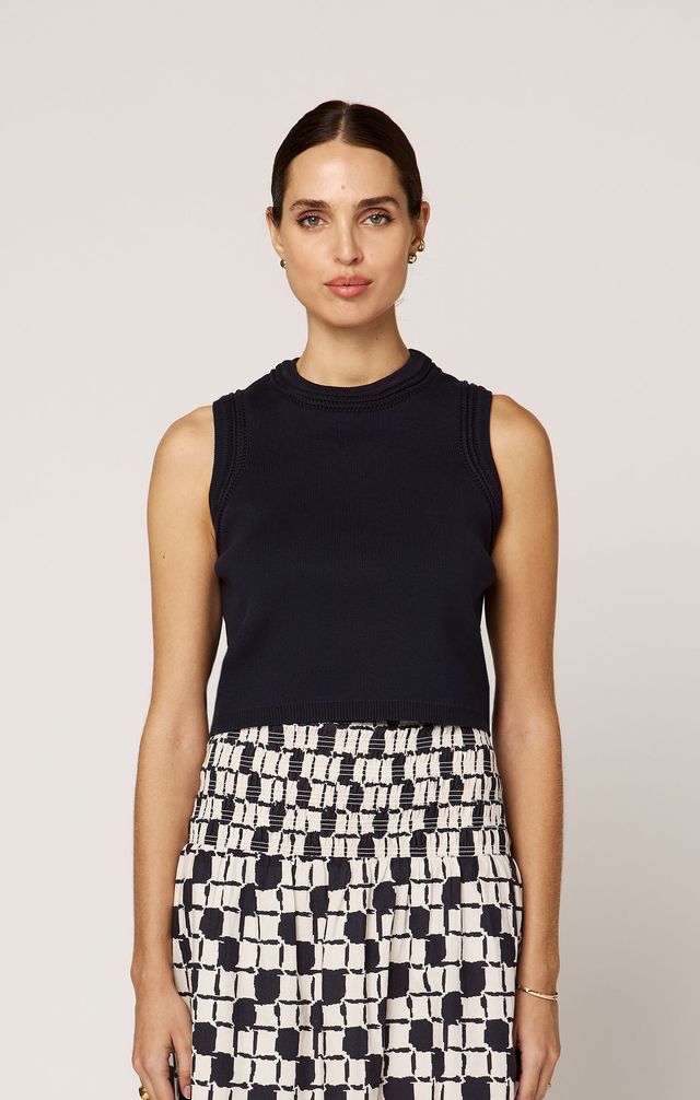 Jade Top - Navy