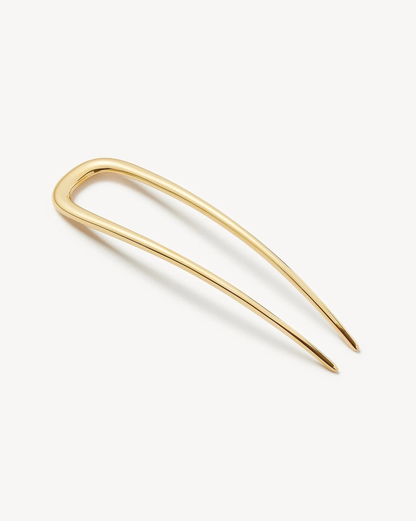 Midi Oval French Hair Pin - Gold