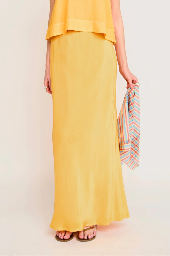 Santander Silk Skirt - Marigold