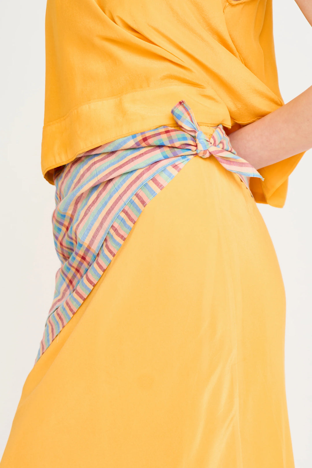 Santander Silk Skirt - Marigold