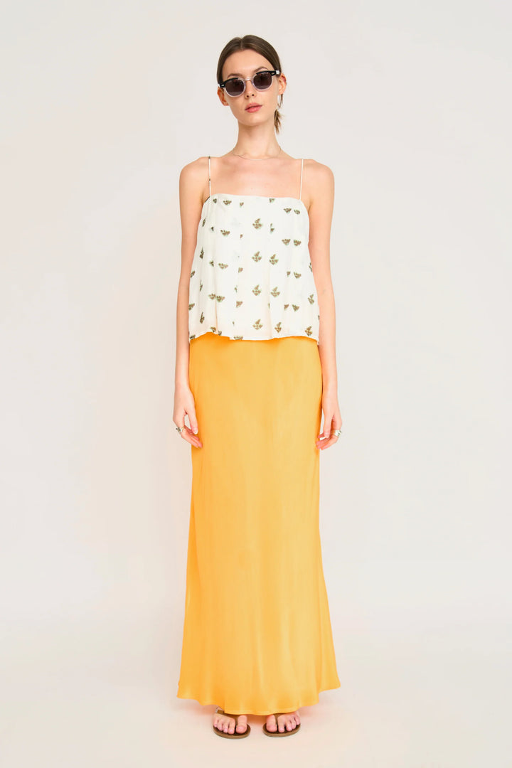 Santander Silk Skirt - Marigold