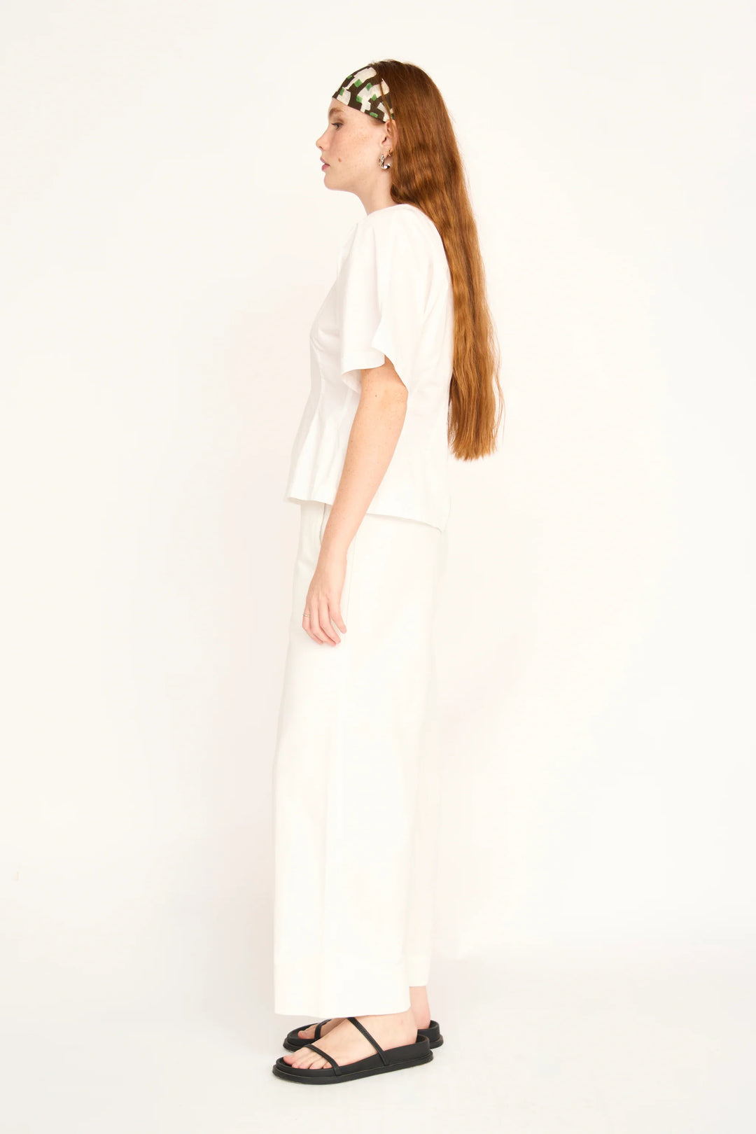 Wailea Top - White Poplin
