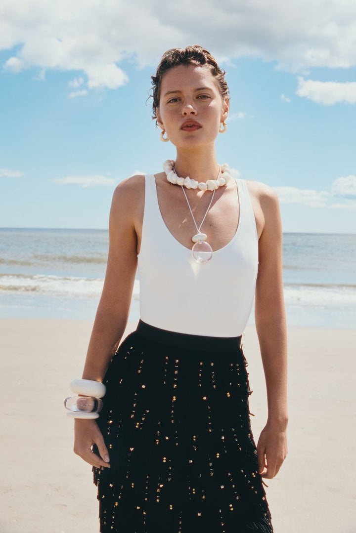 Mini Organic Hoops - Alabaster