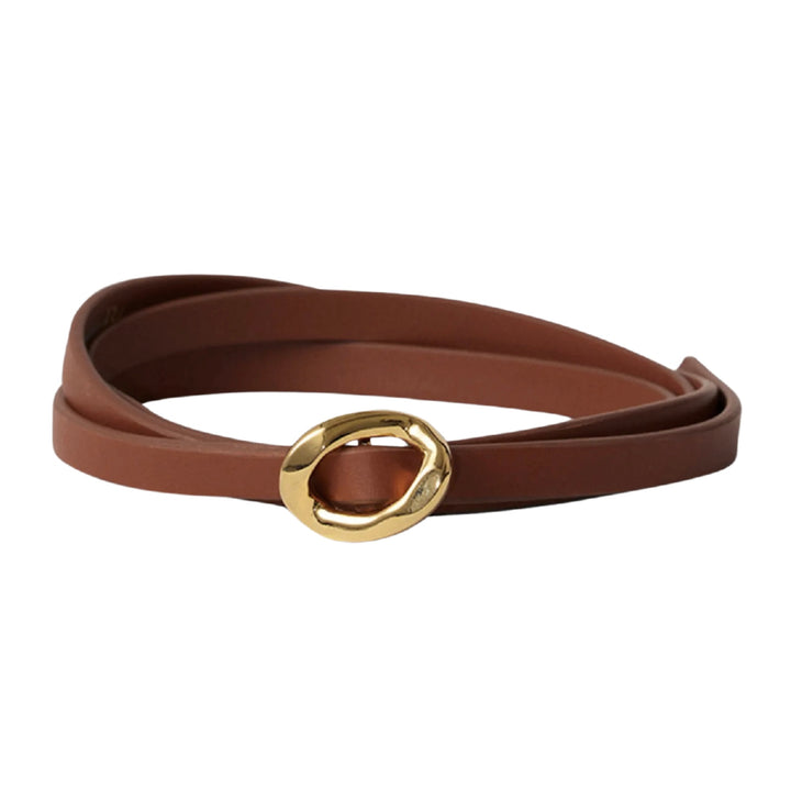 Orbite Leather - Saddle/Gold