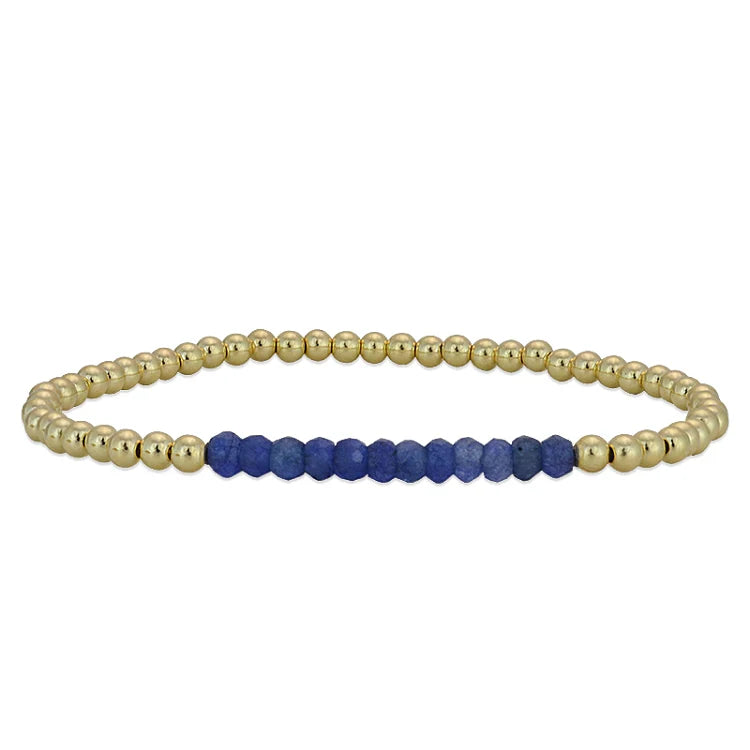 Sapphire Single Section - 3mm Bracelet