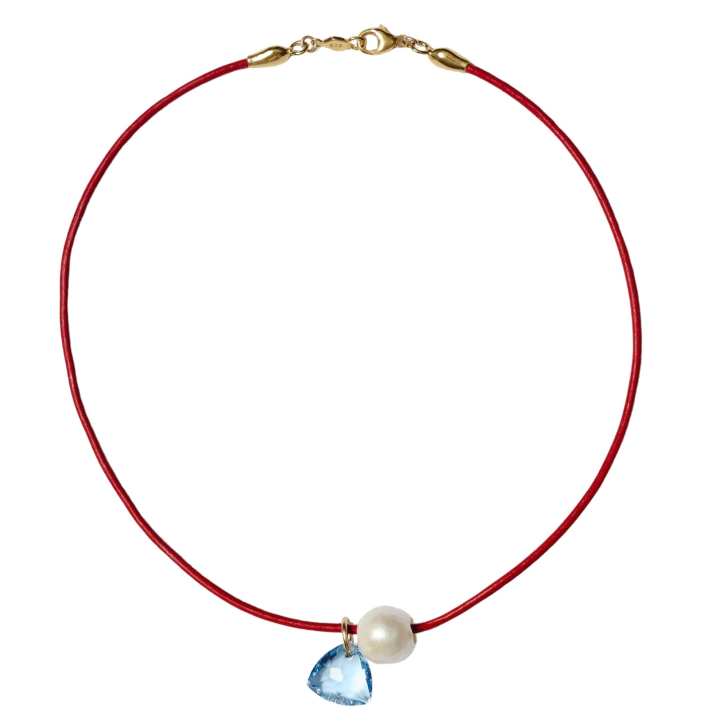 Na Pali Leather Necklace - Red Mix