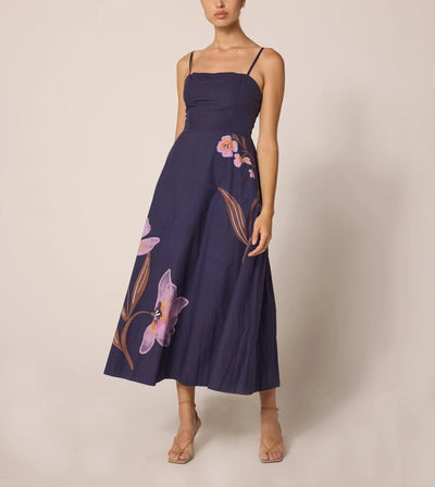 Riley Ankle Dress - Moresco Navy