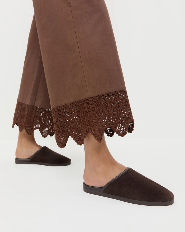 Roni Suede Mule - Brown
