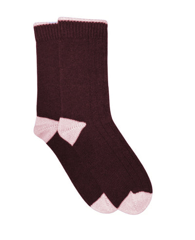 Cashmere Socks- Hawthorn/ Pixie