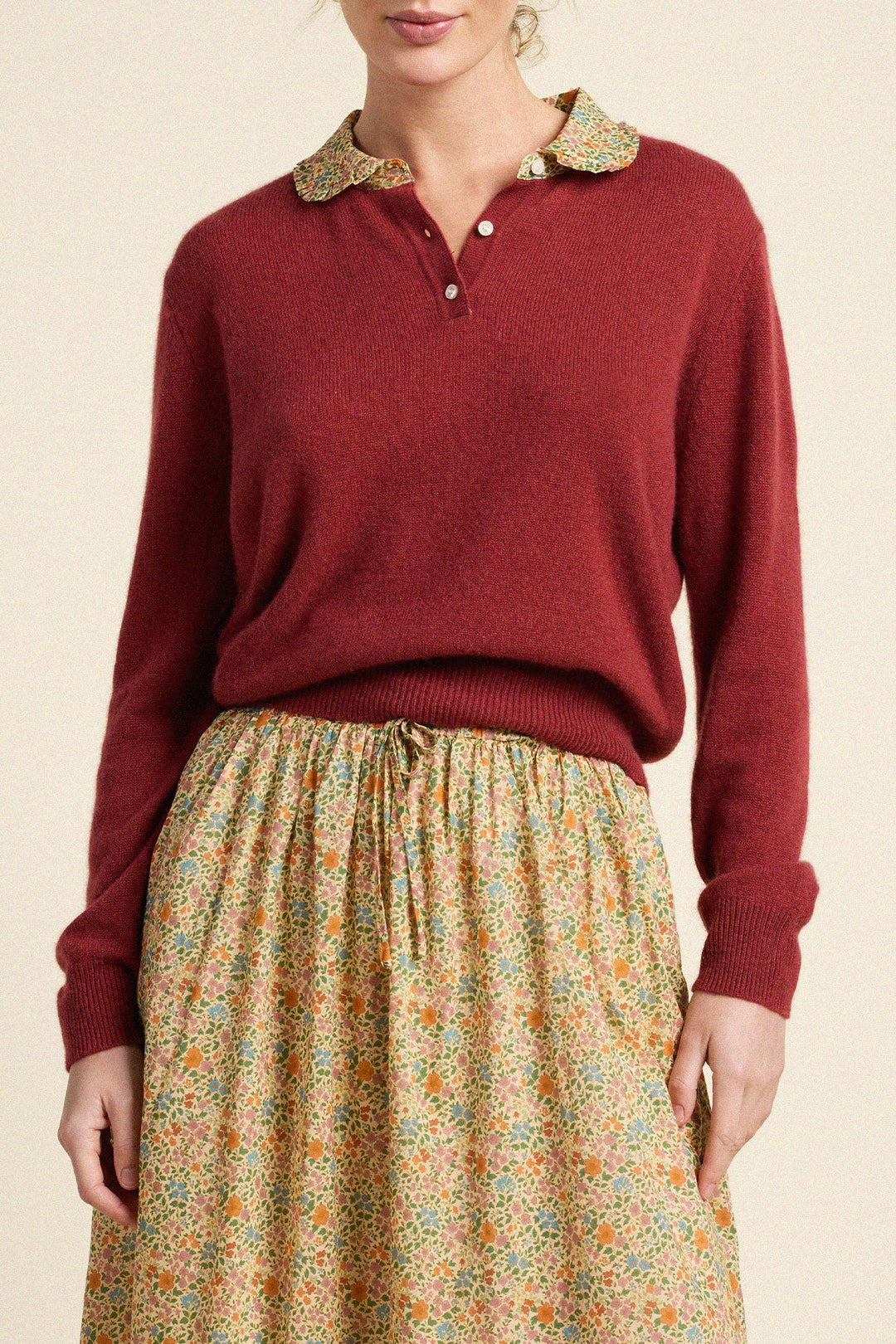 Clementine Sweater - Pink/Red