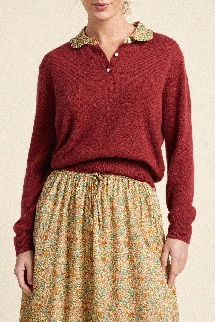 Clementine Sweater - Pink/Red