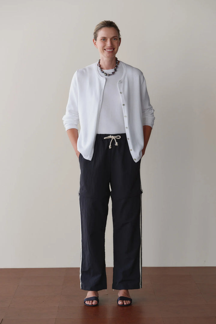 The Nylon Zip Pant - Jet