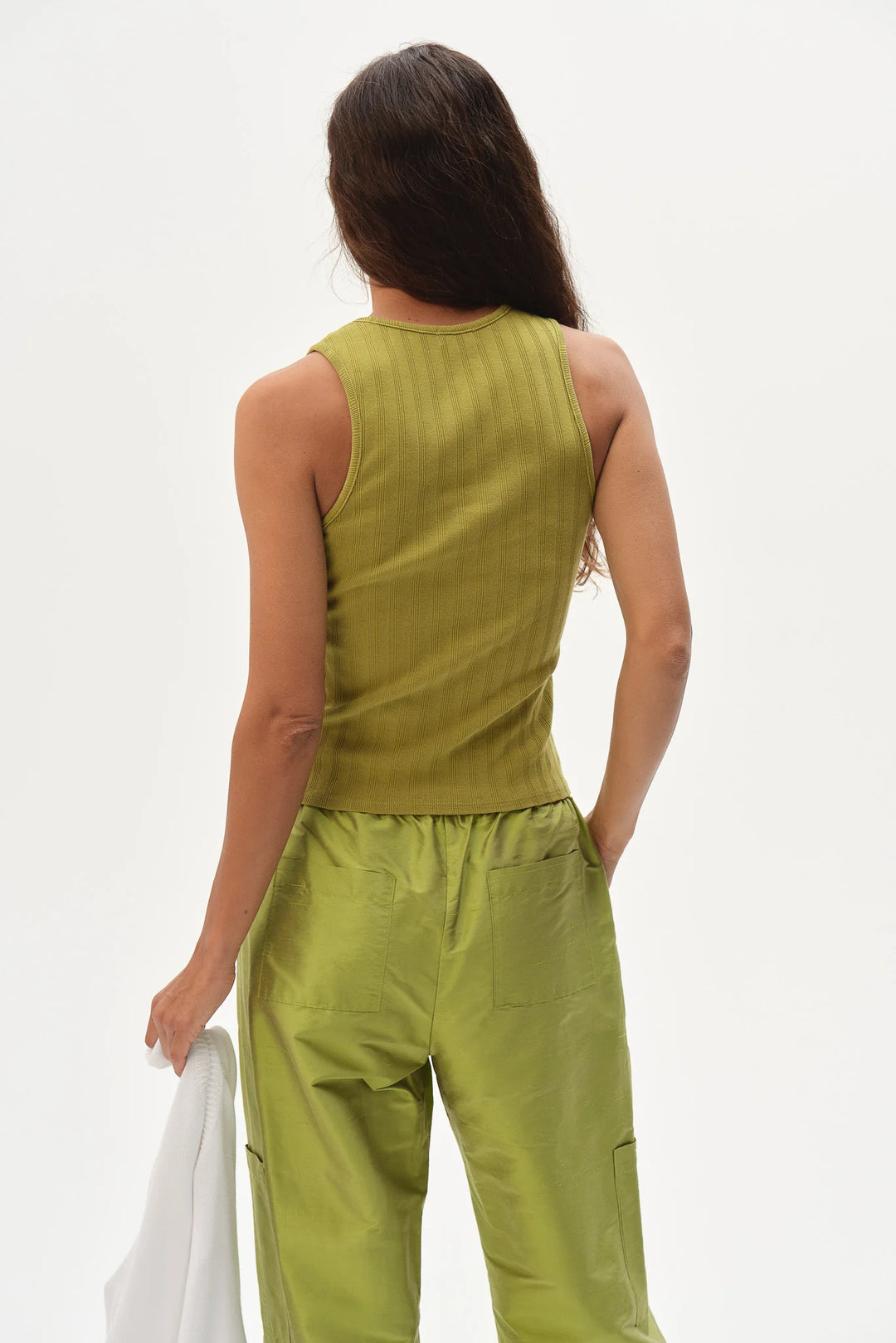 The Varied Rib Tank - Pistachio