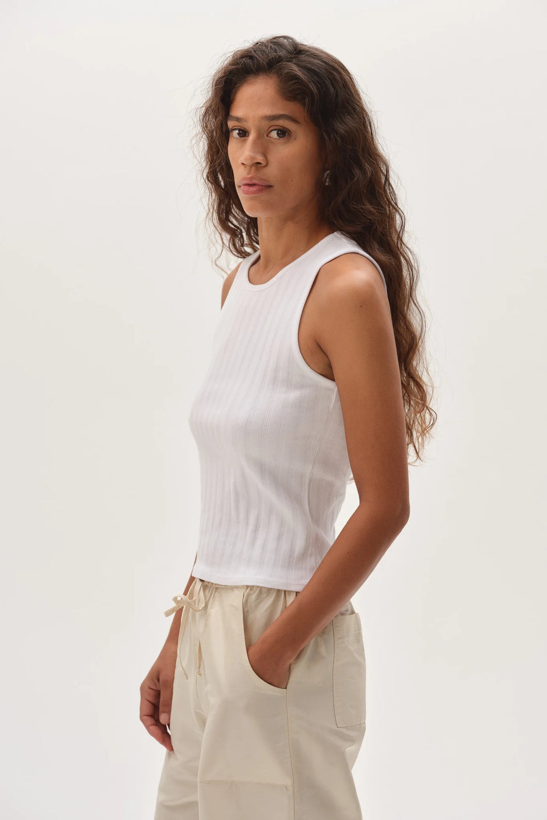 The Varied Rib Tank - Powder