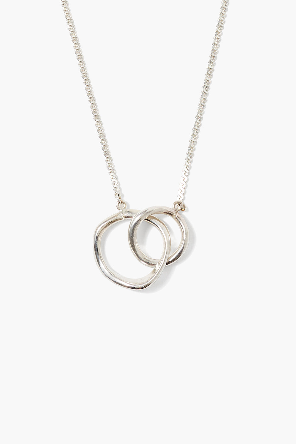 Nested Circle Necklace - Silver