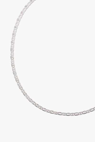 Thin Anchor Curb Chain - Silver