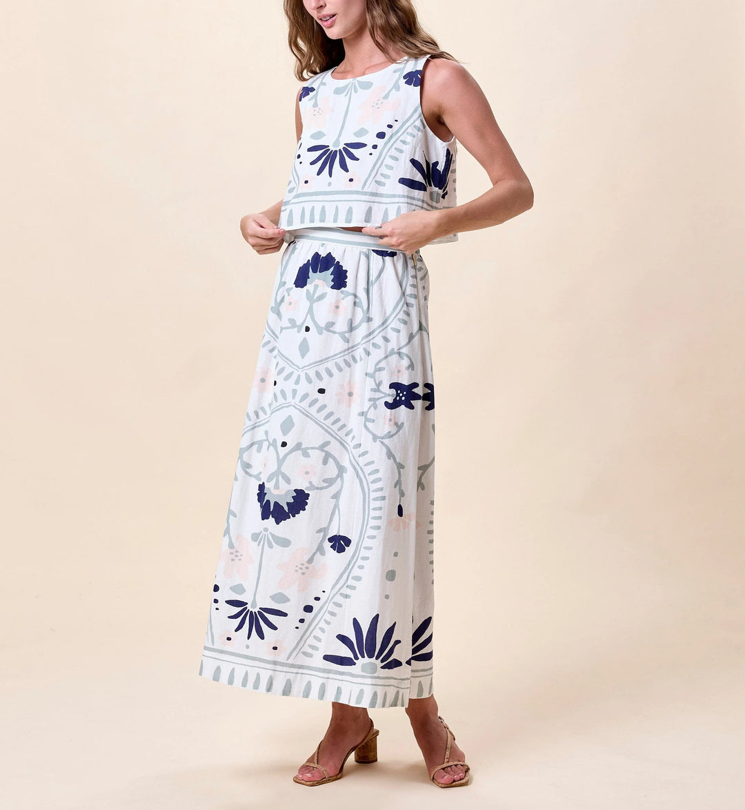 Venetia Top - Liliana Blue Surf