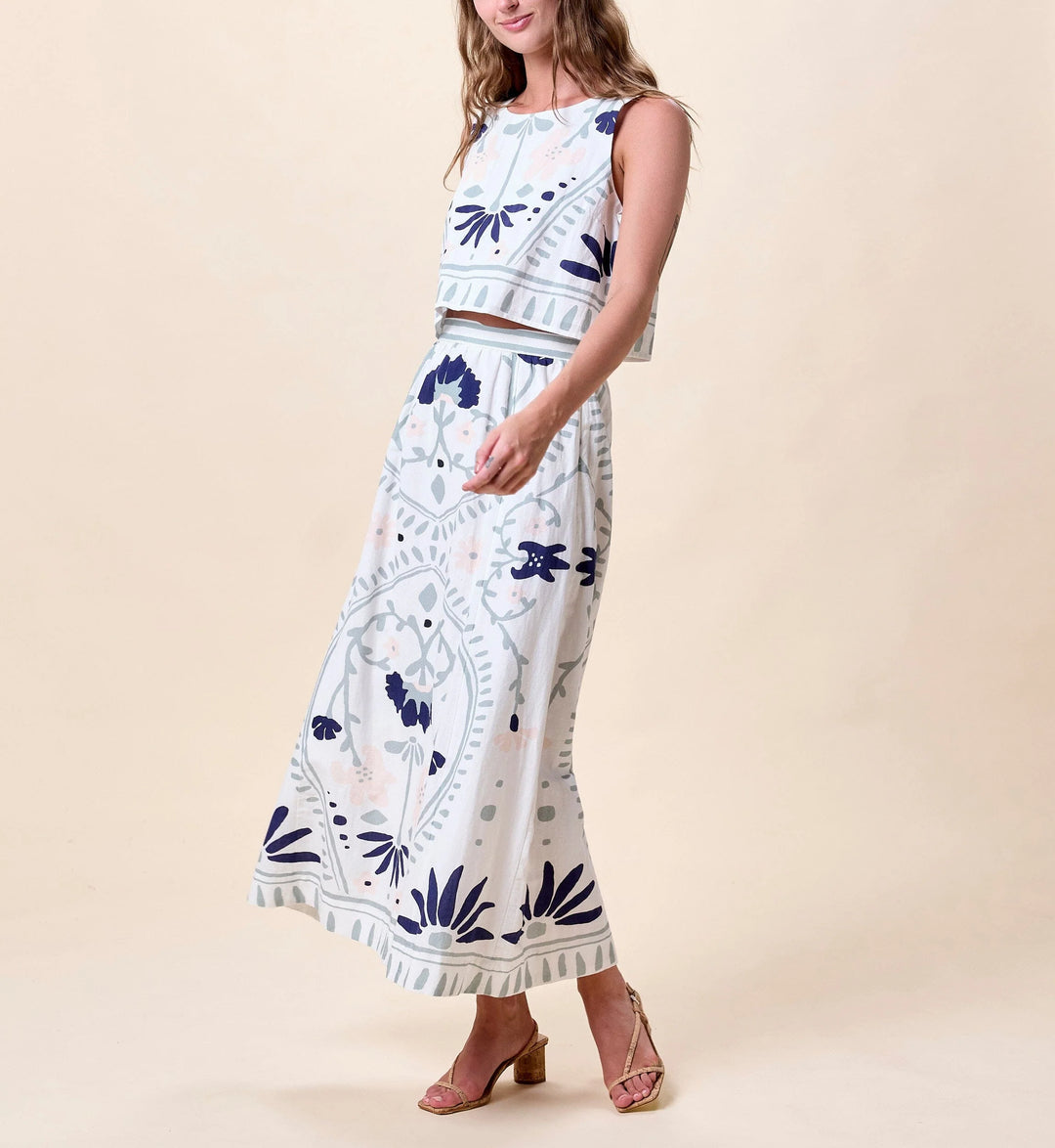 Venetia Top - Liliana Blue Surf