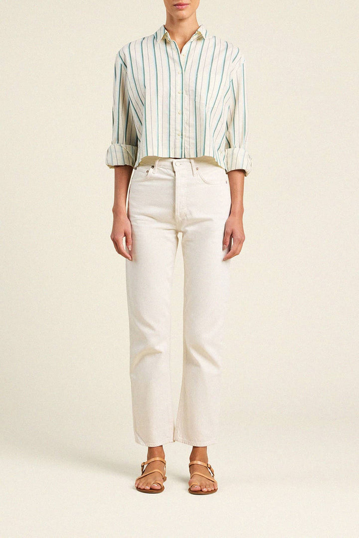 Nessa Shirt - Verde Stripes