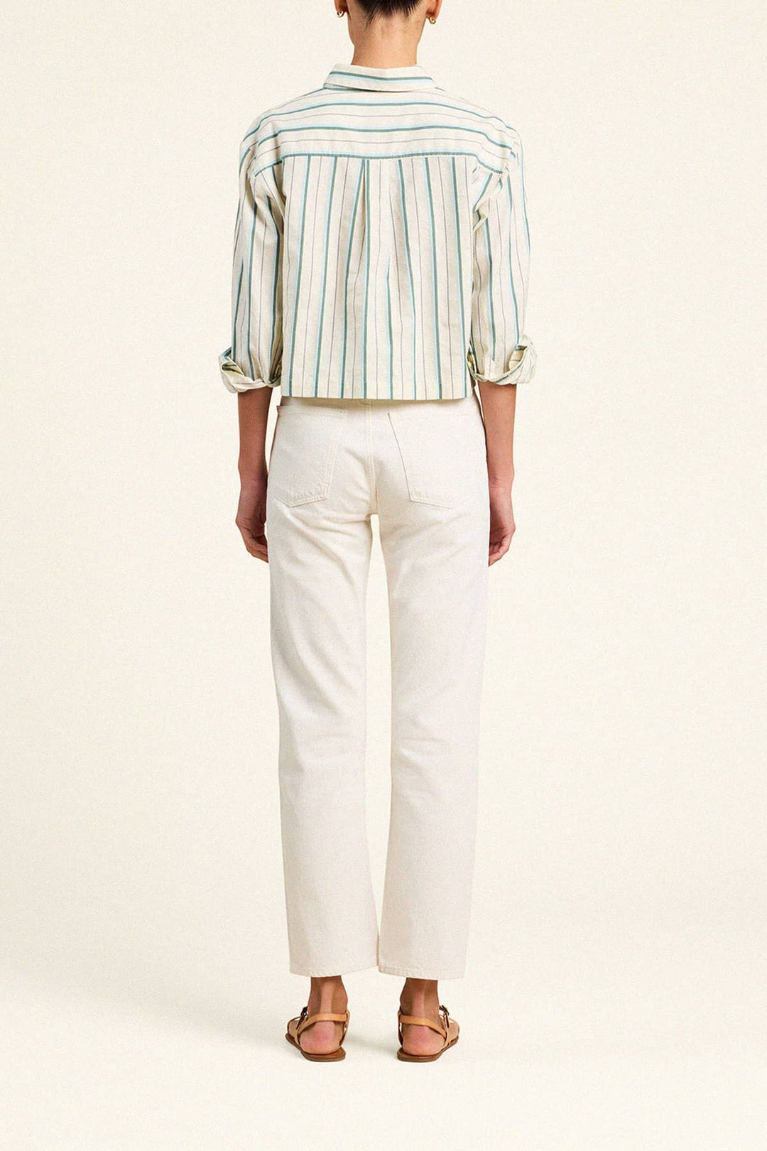 Nessa Shirt - Verde Stripes