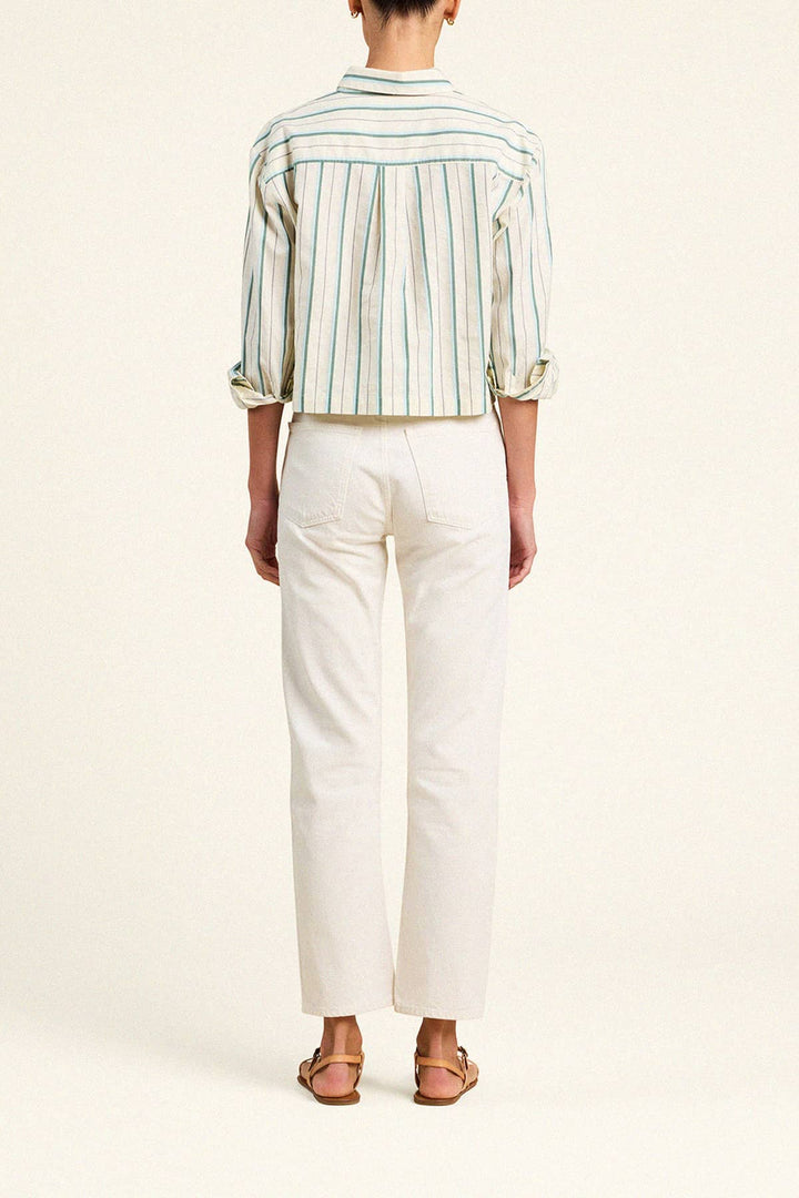 Nessa Shirt - Verde Stripes