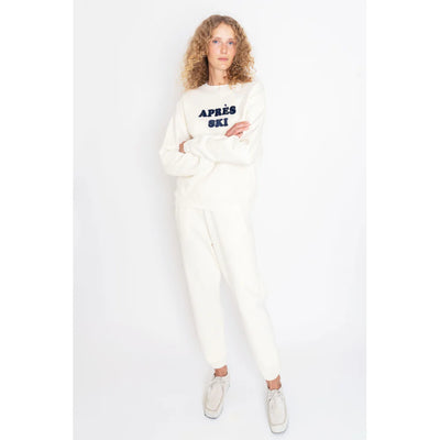 The Oversized Après Ski Town Sweatshirt - Cream