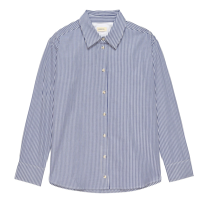 The Pop Shirt - Navy Stripe