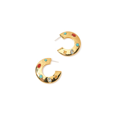 Saucer Hoops - Dotted Stone