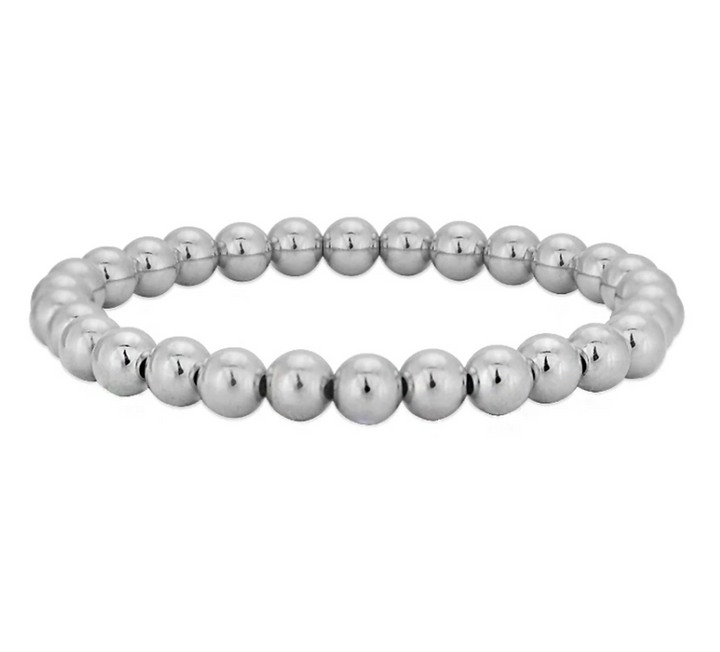 Plain Bracelet 6mm - Silver