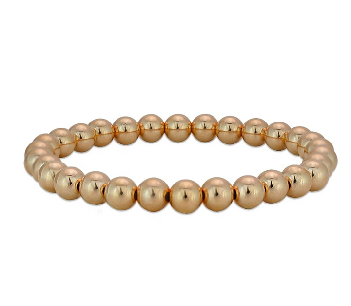 Plain Bracelet 6mm - Rose Gold