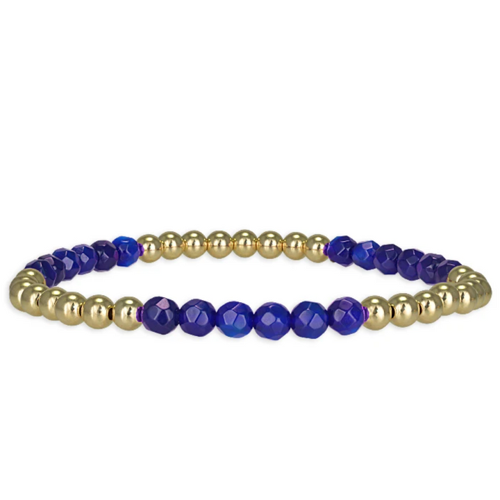 Lapis Semi Precious Sections Bracelet
