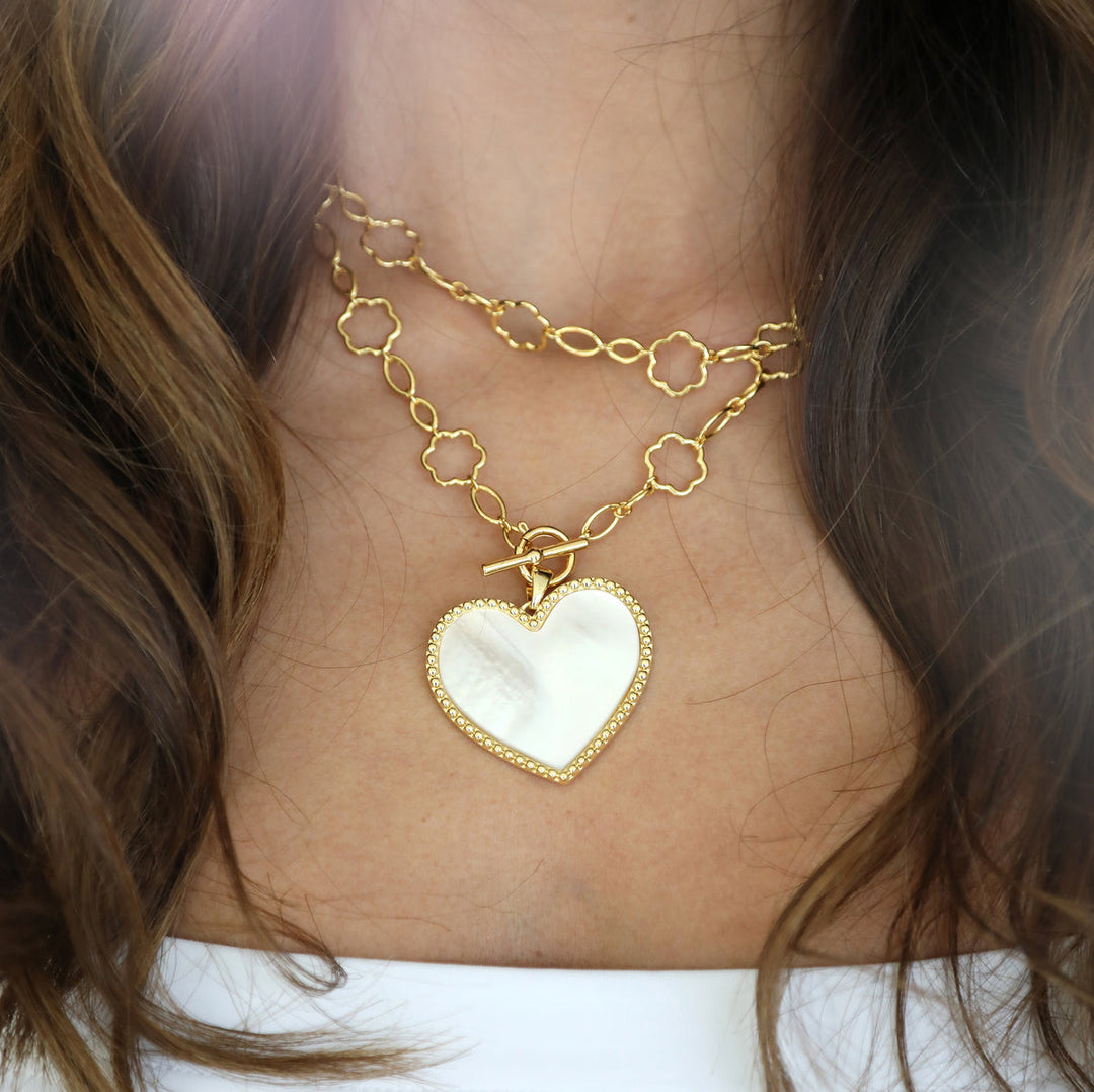 Beaded Heart Pendant