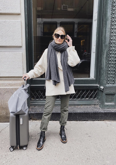 The Cashmere Travel Wrap Flannel