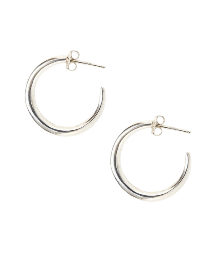 Infinity Hoop Silver Earring