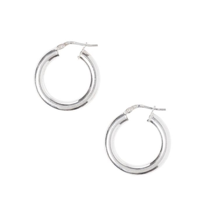 Silver Token Hoops