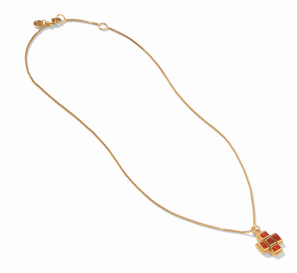 Savoy Delicate Necklace - Coral