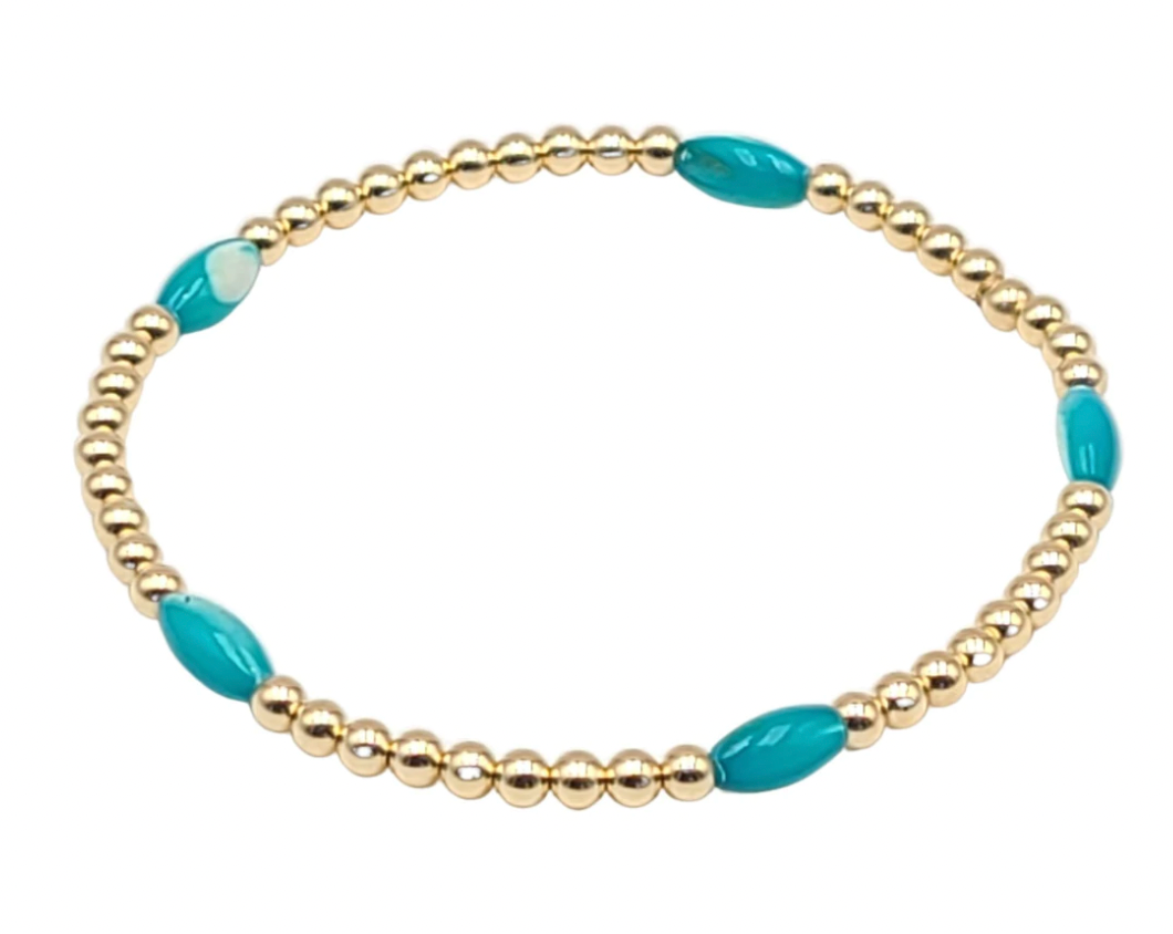Semi Precious Bracelet - Blue