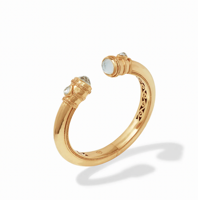 Cannes Demi Cuff - Clear Crystal