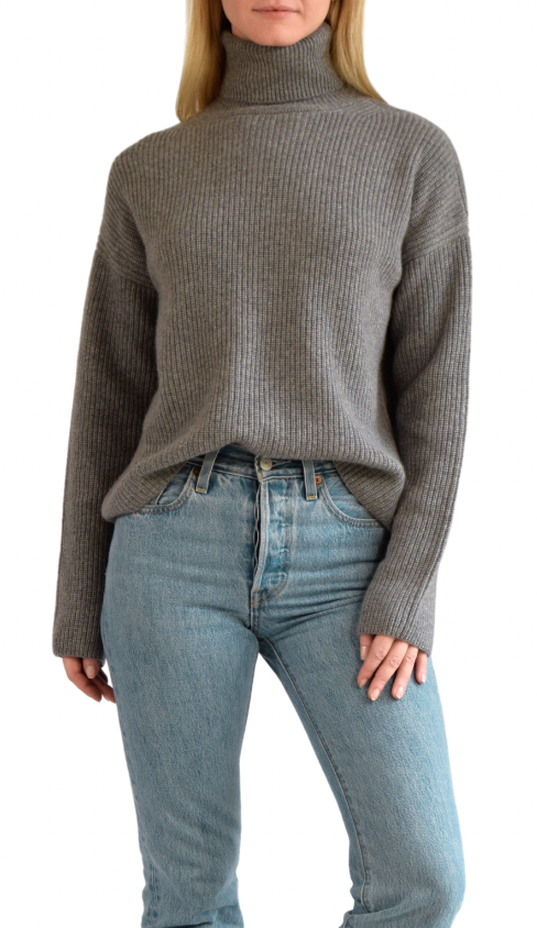 The Liz Cashmere Turtleneck Derby