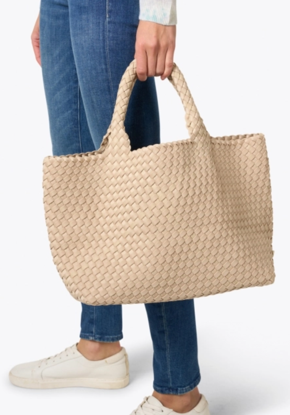 St. Barths Medium Tote - Ecru