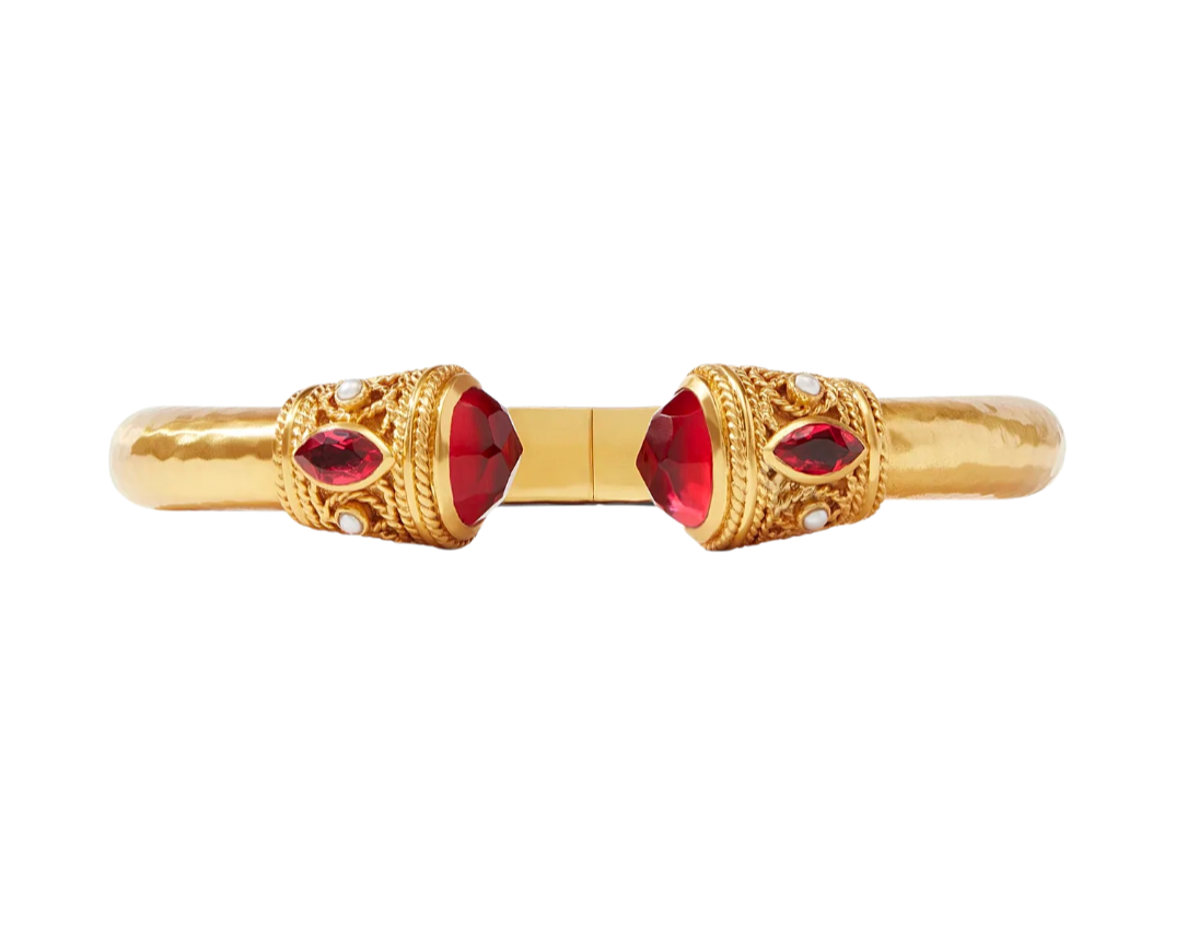 Monaco Demi Cuff - Irid Ruby Red