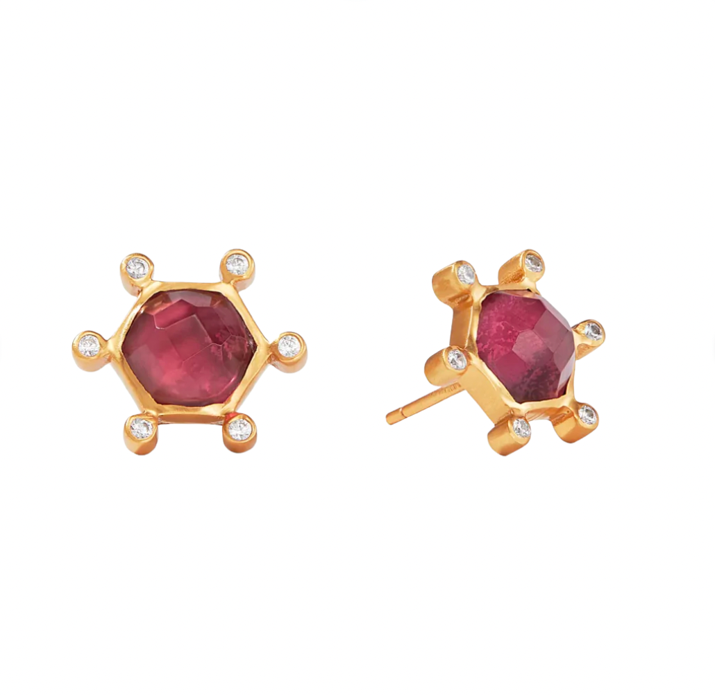 Cosmo Stud - Ruby Red