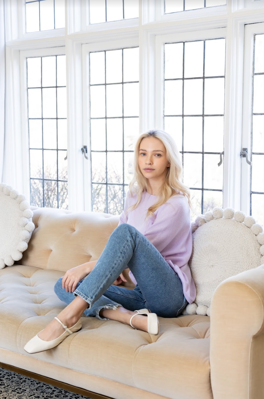 Nadine Cashmere Boxy Pullover Prism